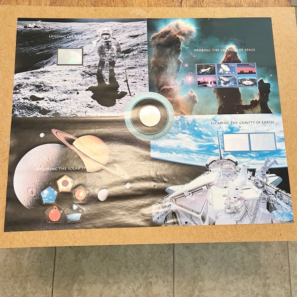USPS World Stamp Expo 2000 Space Achievement and Exploration Sheet